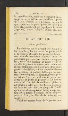 Chapitre XII. De la pâtisserie.