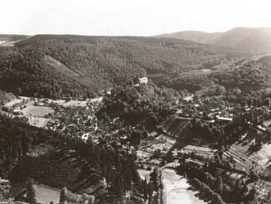 Thüringer Wald. Blick vom Trippstein auf Schwarzburg