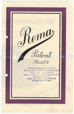 Universal-Rechenmaschine REMA