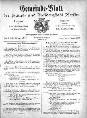 1892,2: No. 2, 10. Januar 1892