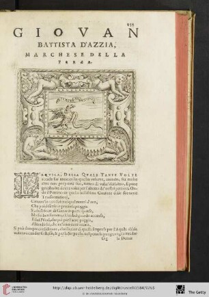 Giovan Battista d'Azzia, Marchese della Terza
