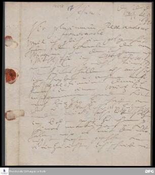 Brief von Henriette Catharina v. Gersdorff an August Hermann Francke.