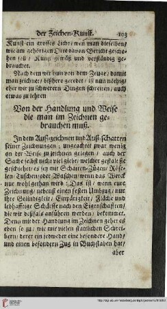 Von der Handlung und Weise die man im Zeichnen gebrauchen muß