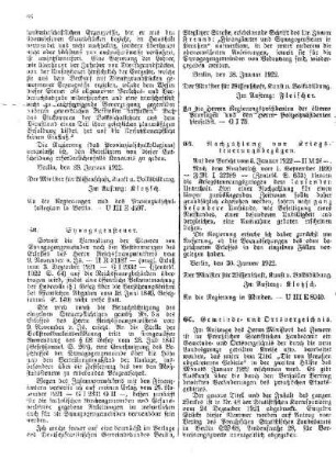 Nachzahlung von Kriegsteuerungsbezügen : [Amtlicher Teil]
