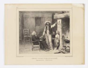Tenez voyez-vous, Mr. Le Curé, Blatt 8 der Folge "Album pour 1835"