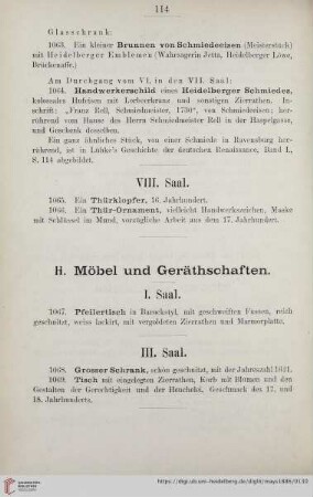 I. Saal (Nr. 1067)