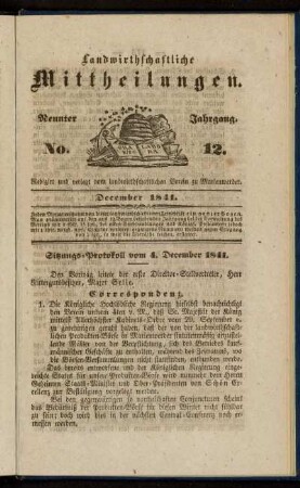 Neunter Jahrgang. No. 12.