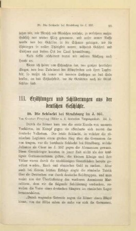 III. Erzählungen und Schilderungen aus der deutschen Geschichte