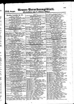 724. Ausgabe. Freitag, 8. Oktober 1915