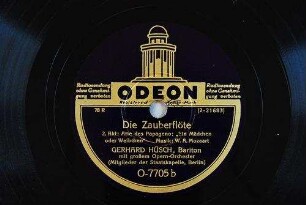 Die Zauberflöte : 2. Akt: Arie des Papageno: "Ein Mädchen oder Weibchen" / Musik: W. A. Mozart