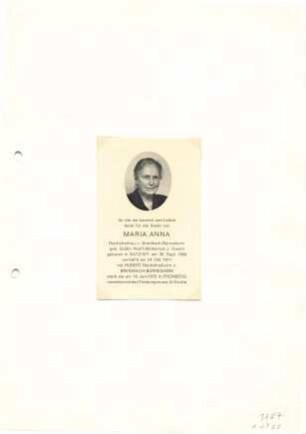 Breidbach-Bürresheim, Maria Anna geb. Gräfin Wolff-Metternich (Reichfreifrau von Breidbach-Bürresheim)
