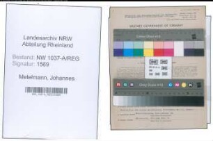 Entnazifizierung Johannes Metelmann , geb. 21.05.1913 (Regierungsrat)