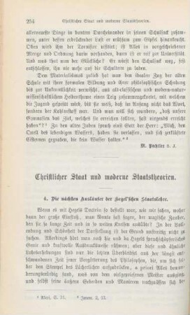 254-270 Christlicher Stand und moderne Staatstheorien : Fortsetzung