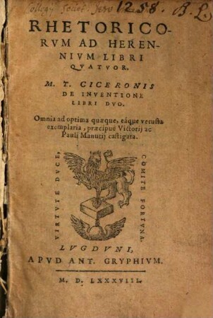 Rhetoricorum ad C. Herennium libri quatuor