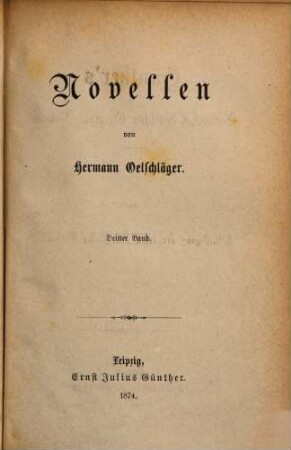 Novellen, 3