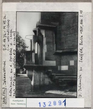 Saalfeld: Johanniskirche, Außenkanzel