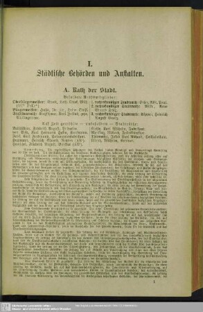 I-IV. Behördenverzeichnis