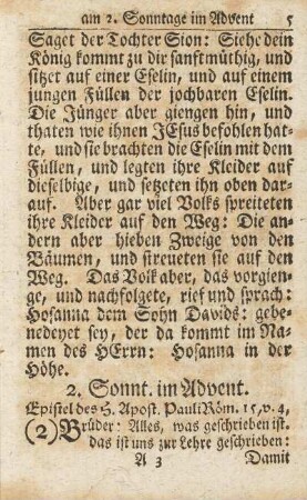 2. Sonnt. im Advent.