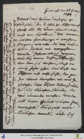 Brief (NL 7/IV B 146).
