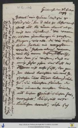 Brief (NL 7/IV B 146).