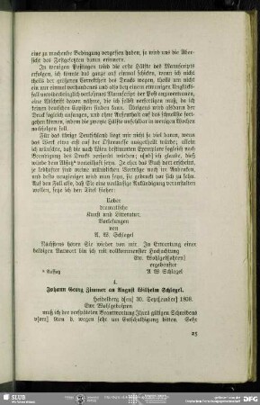 Johann Georg Zimmer an August Wilhelm von Schlegel, Heidelberg, 30.09.1808