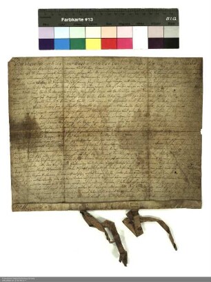 Johann Friedrich [von Schwalbach], Abt von Fulda und Verwalter der Propstei Johannesberg verleiht eine Wiese bei Heienfeld