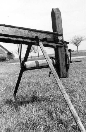 Doberlug-Kirchhain-Trebbus. Bockmühle, Baujahr 1881, Detail