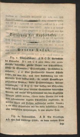 Erklärung der Kupfertafel