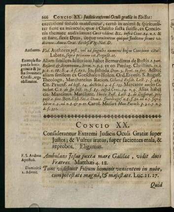 266-281, Concio XX.