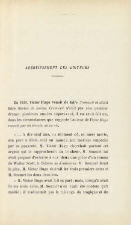 Avertissement des éditeurs