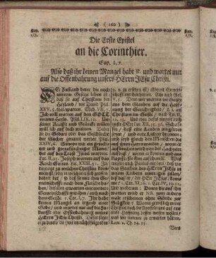 Die erste Epistel an die Corinthier.
