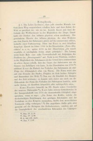 Metaphysik.