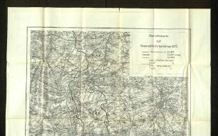 Übersichtskarte zur Osterschlacht bei Arras 1917.