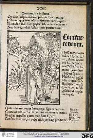 Contemptus in deum.
