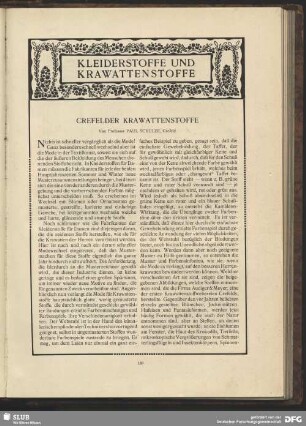 Crefelder Krawattenstoffe