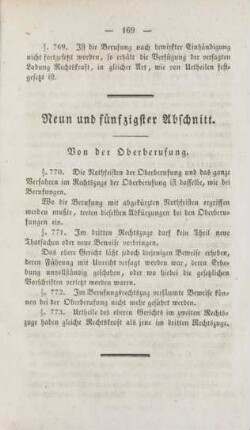 Neun und fünfzigster Abschnitt. Von der Oberberufung