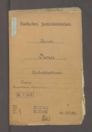 Amtsbezeichnungen (Normalia) (I)