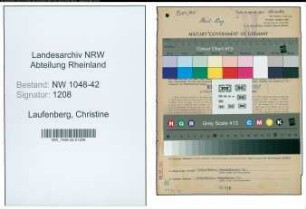 Entnazifizierung Christine Laufenberg , geb. 08.07.1887 (Haendlerin)