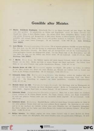 Gemälde alter Meister (Nr. 873-980)