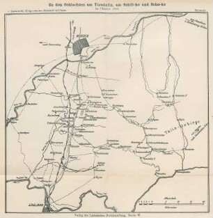 Skizze 19. Zu den Schlachten am Tumönlin, am Schili-ho und Scha-ho im Oktober 1904
