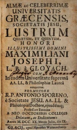 Universitatis Graecensis Soc. Jesu Lustrum ..., 4/5