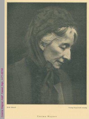 Porträt von Cosima Wagner