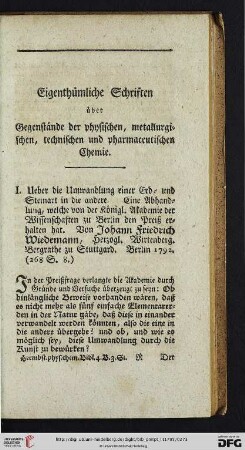 Eigenthümliche Schriften