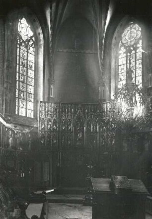 Marienburg, Schlosskirche : Marienburg (Malbork/Polen). Schlosskapelle, Blick in den Chor mit Altar