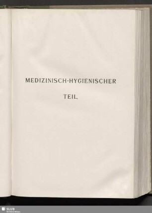 Medizinisch-hygienischer Teil