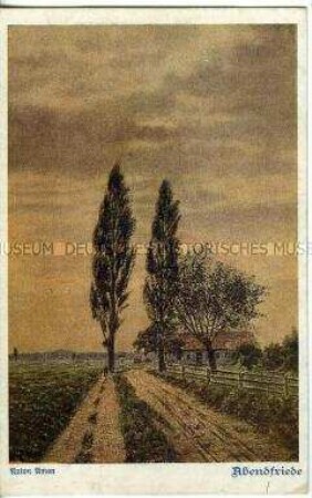 Landschaftsbild, Postkarte des Deutschen Schulvereins, Nr.1021