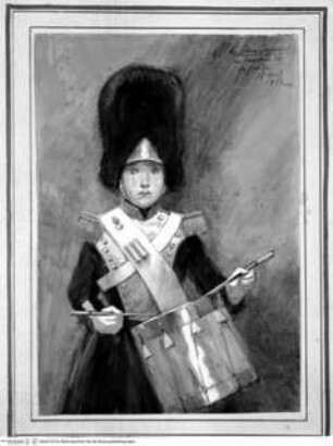Der kaiserliche Prinz Napoléon Eugène Bonaparte als Trommelspieler