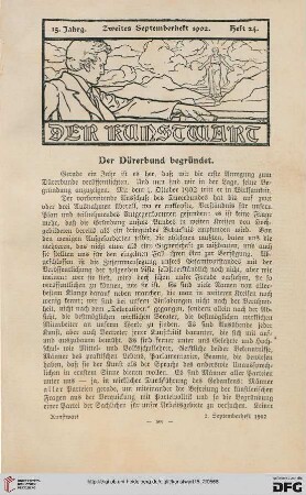 Der Dürerbund begründet