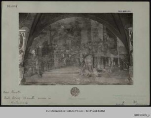 Freskenzyklus mit Darstellungen zu den Ursprüngen des Servitenordens : Tod des Buonagiunta Manetti während der Messe (1261)