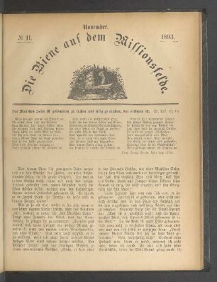 N° 11. November. 1893
